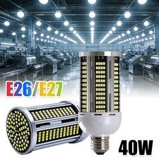 E26 Led Corn Light Bulbs 5000lm 5000k 40w For Indoor Garage Warehouse Workshop