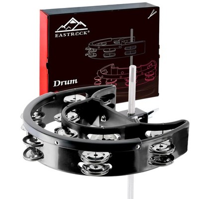 EASTROCK Drum Set Tambourine with Mounting Eye Bolt,Tambourine for Drum Set,H...