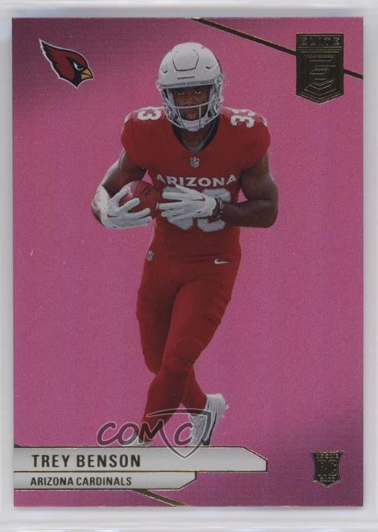2024 Panini Donruss Elite Rookies Pink Trey Benson #124 Rookie RC 0l1o