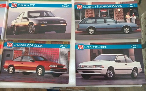 1990 Chevy Post Cards S10 Blazer Suburban Lumina, GTZ, Cavalier Z24 Corvette - Picture 3 of 8
