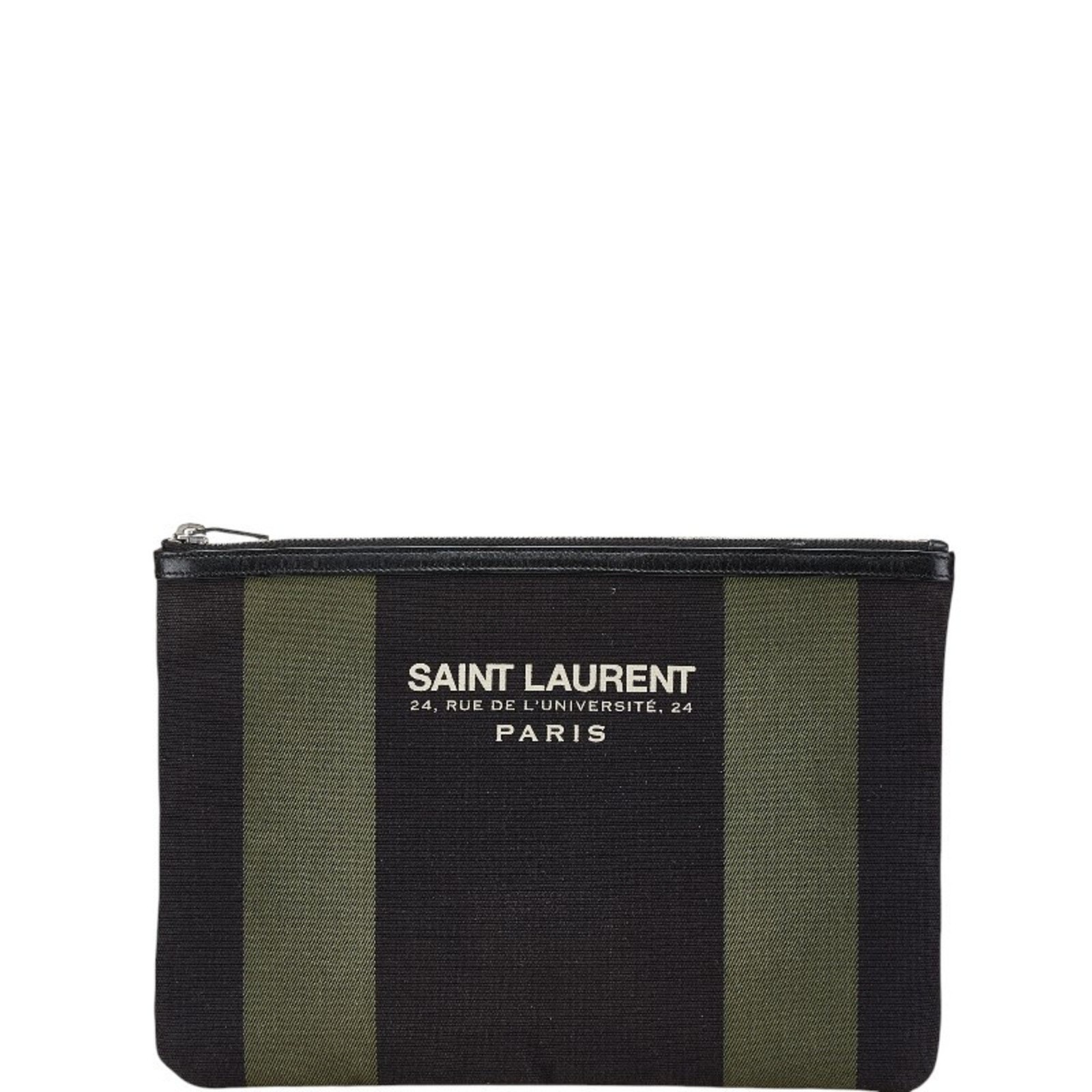 Saint Laurent Pochette Pochette Pochette 414764 Nero Cachi Tela Pelle Con... GZl18jvx