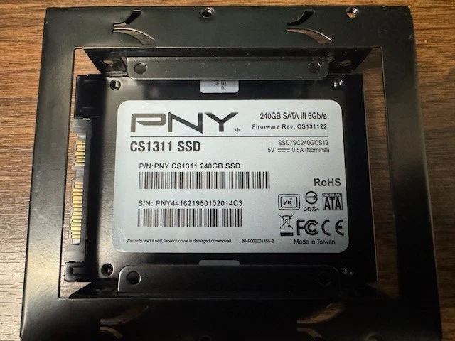 PNY CS1311 SSD7SC240GCS13 240 GB 2.5 in SATA III Solid State Drive w Bracket - Image 3 of 4