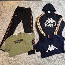 Lot Of 4 Vintage Kappa Men’s Sm (1)hoodie (1)pants (2)T Shirts