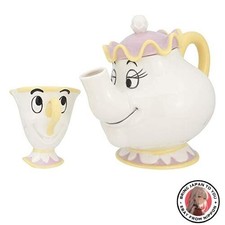Nuova teiera Sun Art Disney La Bella e la Bestia Mrs. Potts and Chip Tea Set e