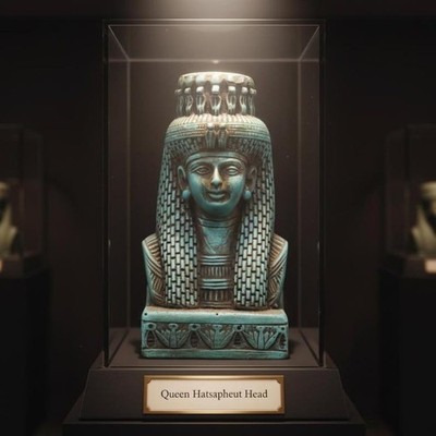 Egyptian Artifact Figurine Rare Statue of Queen Hatshepsut Head Authentic BC