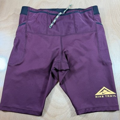 Mens Nike Trail Lava Loops Dri-Fit Running 1/2 Tights Style # DV9307-681 Medium