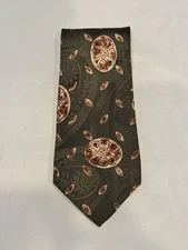 Vintage Burberry London classic 100% all silk luxury geometric neck tie