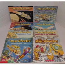 Magic School  Bus lot of 8 Large Paperback Books Joanna Cole Science Homeschool