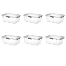 20 Quart HingeLID Clear Storage Bin with Latc...