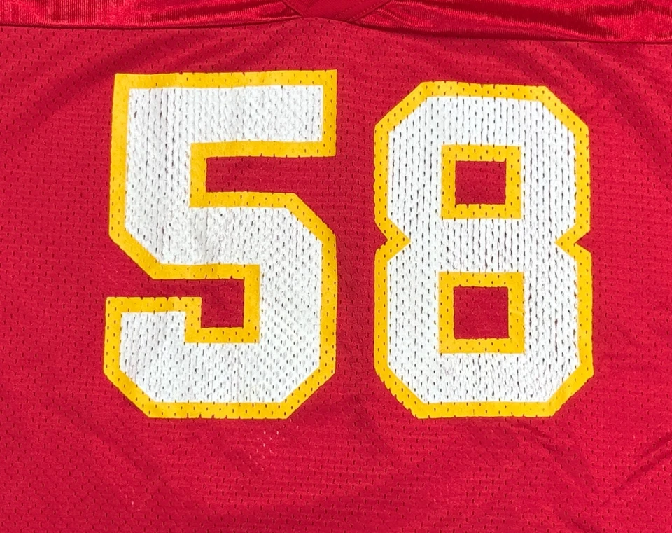 Camiseta de fútbol americano Wilson vintage NFL Kansas City Chiefs #58 Derrick Thomas juvenil XL Foto 2 de 4