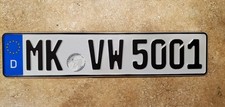 German Munich Vw License Plate German Munich Vw License Plate