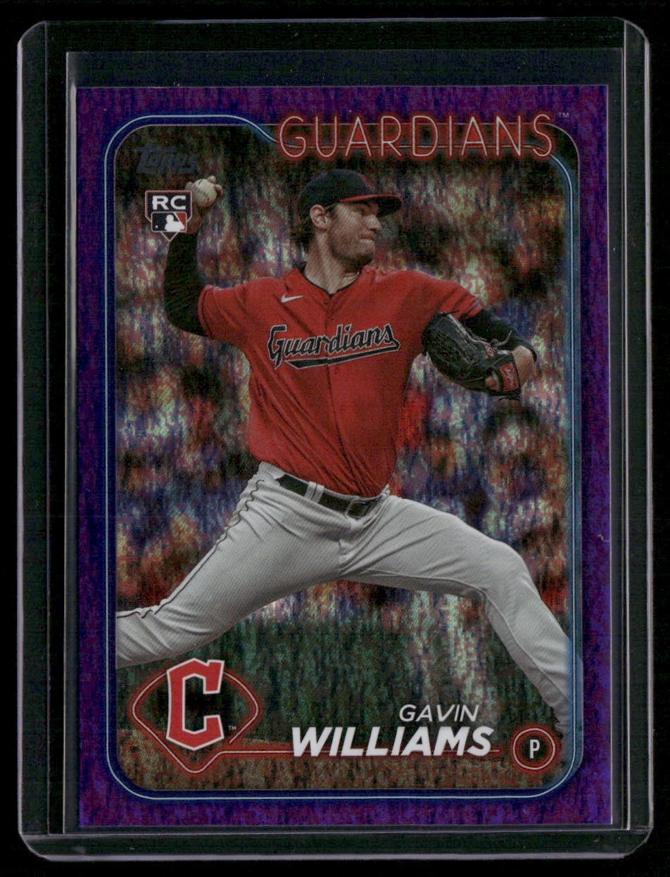 2024 Topps #242 Gavin Williams Purple Holofoil #/799