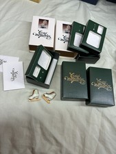 Swarovski Crystal Memories Miniature Ice Skate 2 total Retired W/Original Box