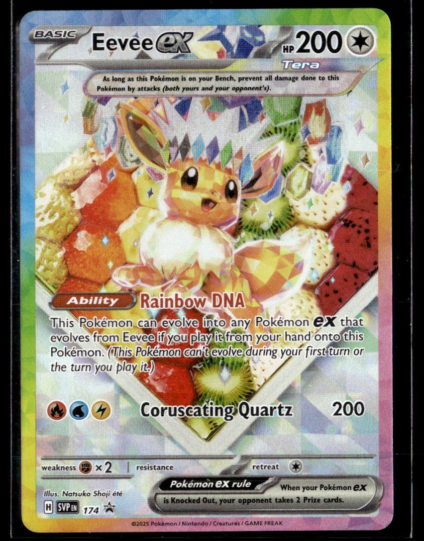 Pokemon Scarlet & Violet Promo Card Eevee ex Black Star Promo #174