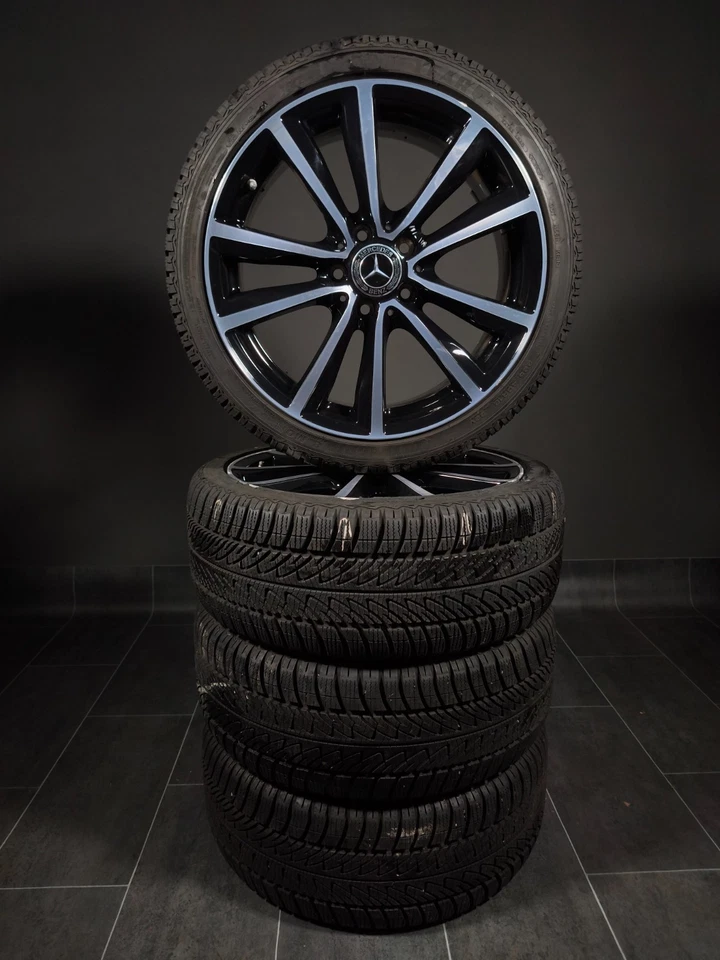 4 Winterräder 225/40R18 Mercedes A B CLA Klasse W176 W246 18 " Alufelgen - Bild 2 von 4