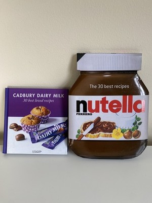 Nutella 30 Best Loved Recipes Hardback Book & Hachette Cadbury Dairy Milk