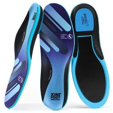 Carbon Fiber Sport Insoles with Arch Support for Men and Women Shock Absorbin...