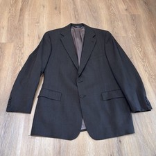 Polo Ralph Lauren Vtg Men s Wool Check Blazer Jacket USA Made Gray 38/44 Long