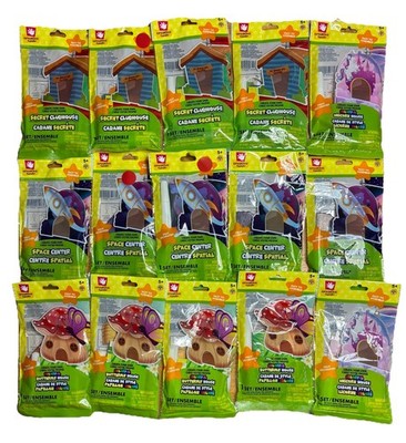 Lot of 15 Creative Hands Kids Wood Craft Kits: Clubhouse Space Center Butterfly