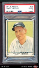 1941 Play Ball #39 Tommy Henrich Yankees PSA 2 - GOOD
