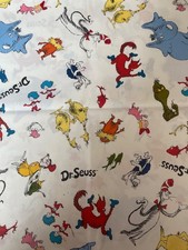 2 yards x 43 Cotton quilting fabric 10790 Dr. Seuss Celebrate Seuss print
