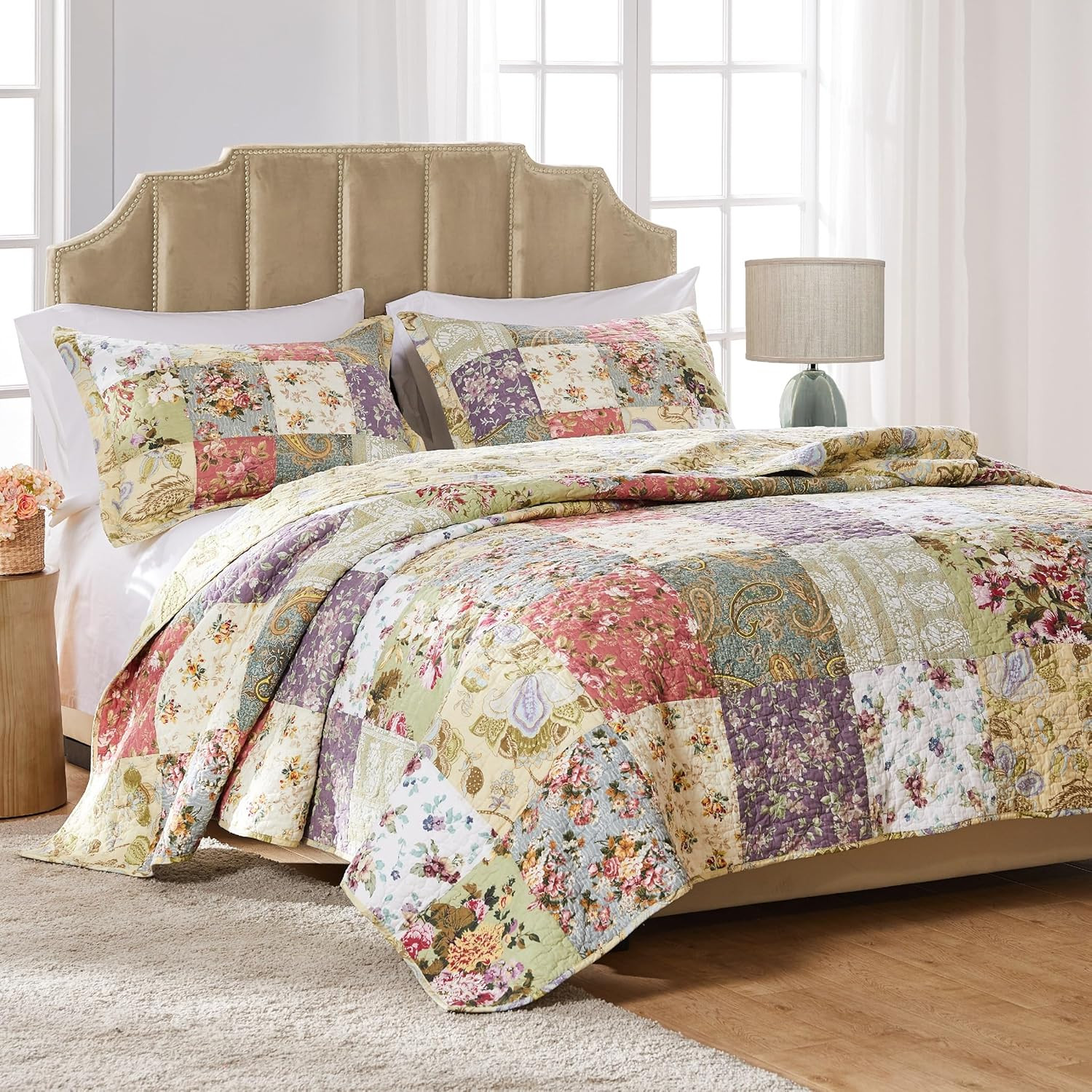 Greenland Home Blooming Prairie 100% Cotton Authentic Patchw