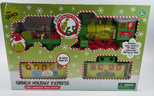 GRINCH HOLIDAY EXPRESS TRAIN SET 36 PC NEW IN BOX 65th ANNIVERSARY Flaw