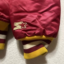 Vintage Washington Redskins Starter Pro Line Satin Bomber Jacket Medium 80s 90s