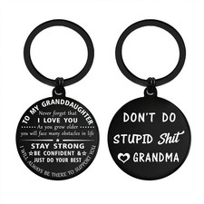 Granddaughter Keychain, Grandma, Grandpa, Teen Girls, Birthday, Christmas, Gift