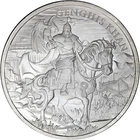 Legendary Warriors: Genghis Khan 1 Ounce Silver Round 99.9% Fine