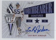 2019 Panini Passing the Torch Silver 29/50 Lee Roy Jordan #TS-12 Auto 0xi8