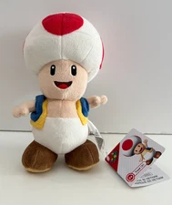 Sanei Super Mario All Star Collection Toad Plush by Nintendo (Never Used)