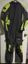 Joe Rocket Survivor Suit Large Charcoal Chartruese Hi-Viz EUC