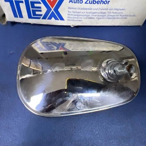 Vintage TEX chrome car wing mirror 128MM X 86MM = SAME DAY DISPATCH