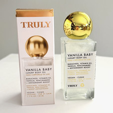 Truly Vanilla Baby Luxury Body Oil 1.7 fl oz 50 ml Bakuchiol Vegan New