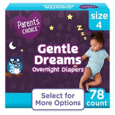 Overnight Diapers Size 4 for Babies 78 Count Gentle Leak Protection