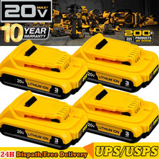 4Pack replacement Dewalt DCB203 20V Max Batteries 3.6Ah Lithium 20 Volt DCB203-2