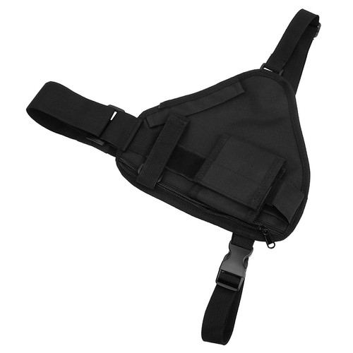 10,2x6,69 cala Walkie Talkie Przenośna kamizelka Klatka piersiowa Torba Czarna z NTS - Zdjęcie 2 z 22