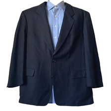 Hugo Boss Italy Blazer Cerruti Virgin Wool Black 44 Germany Corleone Sport Coat