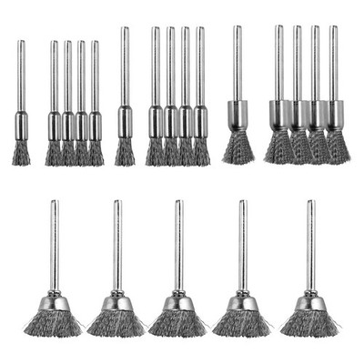 Set Spazzole Per Trapano (4-20 Pezzi) – Pulizia Auto, Tappeti, Imbottiture – Testine In Nylon