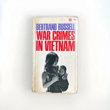 RARE War Crimes in Vietnam Bertrand Russell 1967 First Printing MR Press HTF