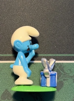 Ü Ei Geburtstagsschlumpf 2008 Paket Blau Ohne BPZ Top Original Ferrero - Bild 1 von 3