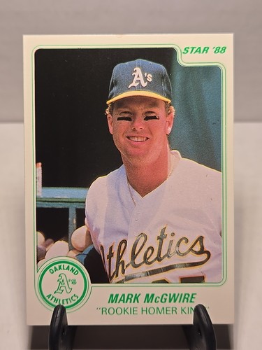 1988 Star Promo Card Mark McGwire Rookie Hr King Oakland - ShoWtiMeCardZ 031825 - Picture 2 of 13