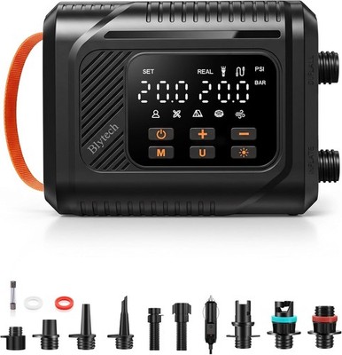 Tragbare SUP Pumpe Elektrische 20 PSI 12V DC Autoanschluss Mit 7 Düsen