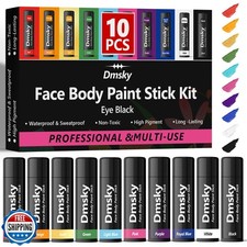 Dmsky 10 Packs Eye Black Sports Stick for Football, Baseball, Softball-Anti-G