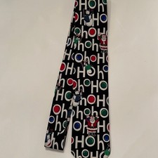 Vintage Hallmark Christmas Men  s Necktie HoHoHo