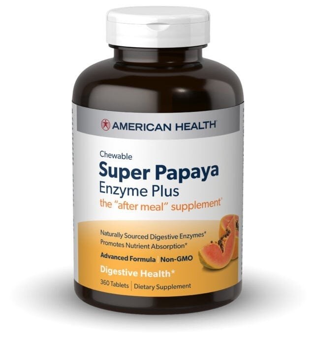 Американские продукты для здоровья Super Papaya Enzyme Plus 360 таблеток 3790₽