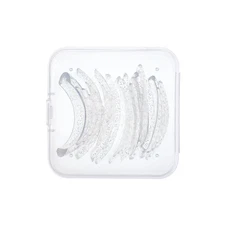 5 Pairs Clear Glitter Silicone Eyelash Extension Pads Shell Shape Lash Lift Perm