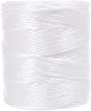 Polypropylene Value Twine, White, 200 Feet - Great for DIY Crafts, Bundling, ...