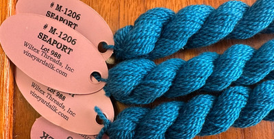 Vineyard Silk 100% Merino wool M-1206 SeaPort DYE LOT 988 set of 3   AA7